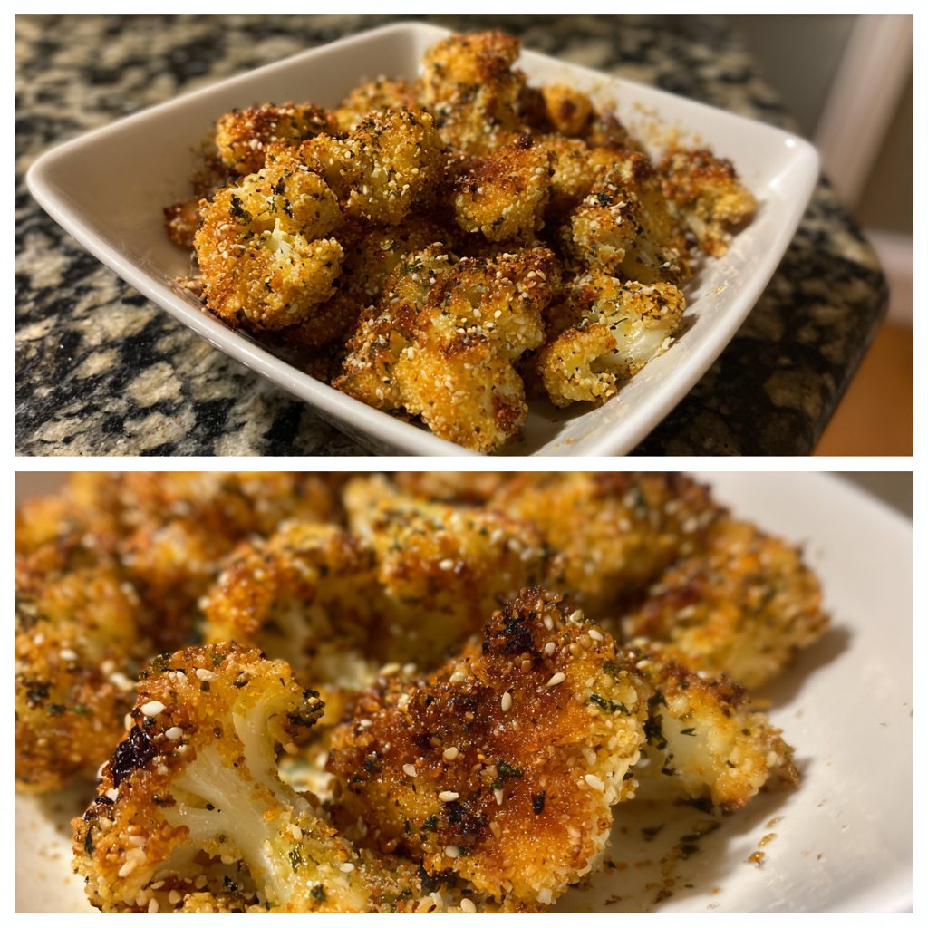 Blumenkohl paniert mit Sesam