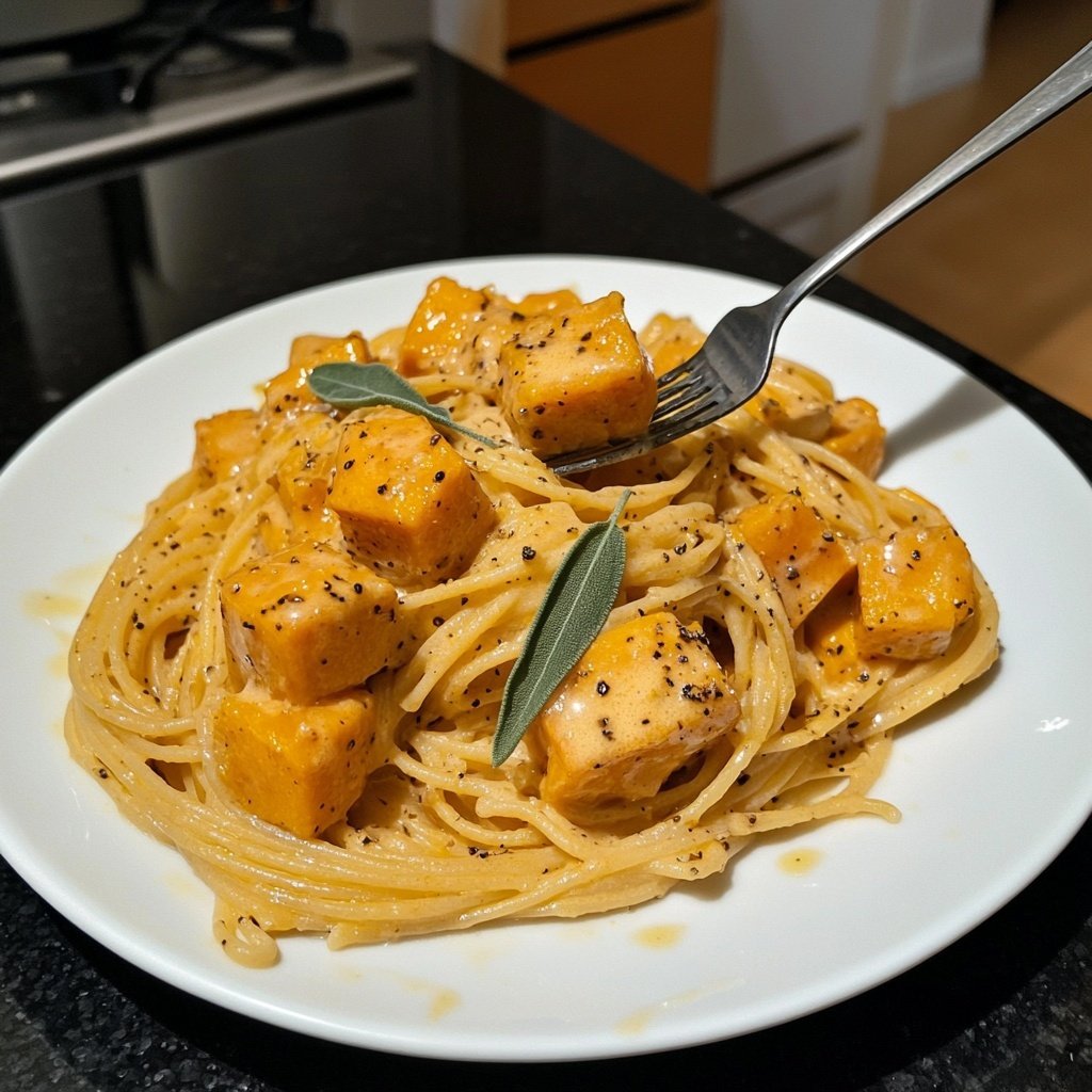 Pasta mit Kürbis und Salbei