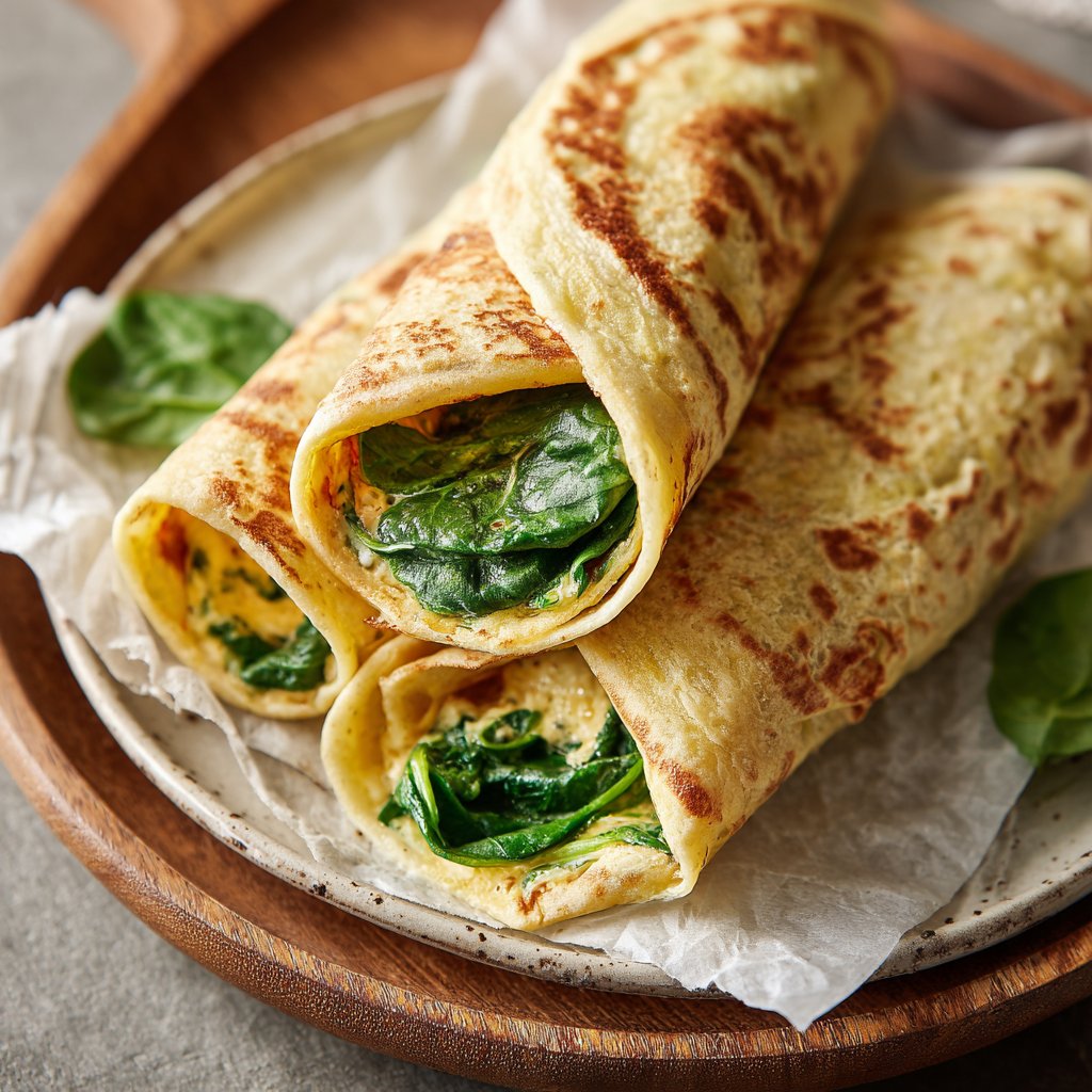 Wraps mit Spinat