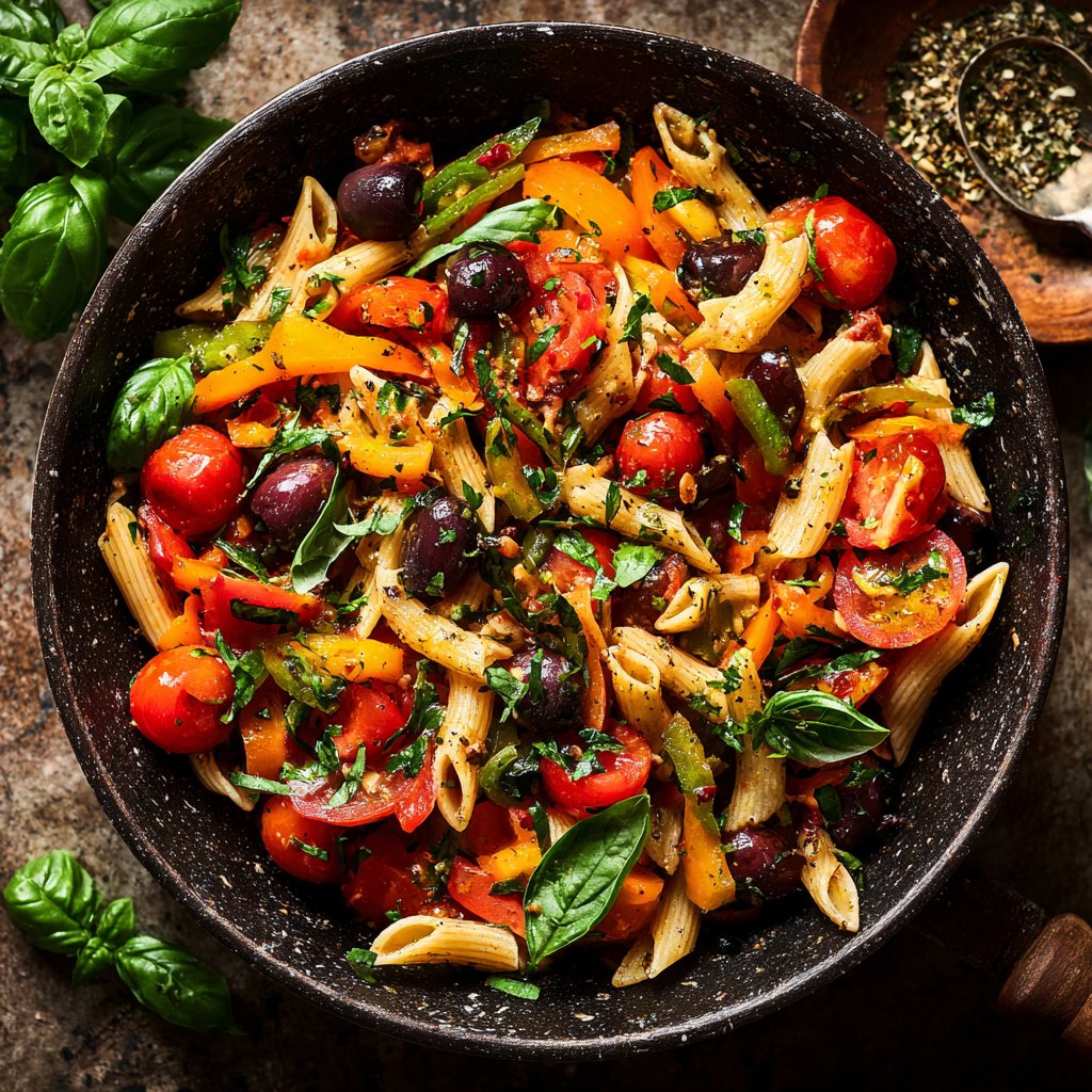 Mediterraner Nudelsalat Schnell