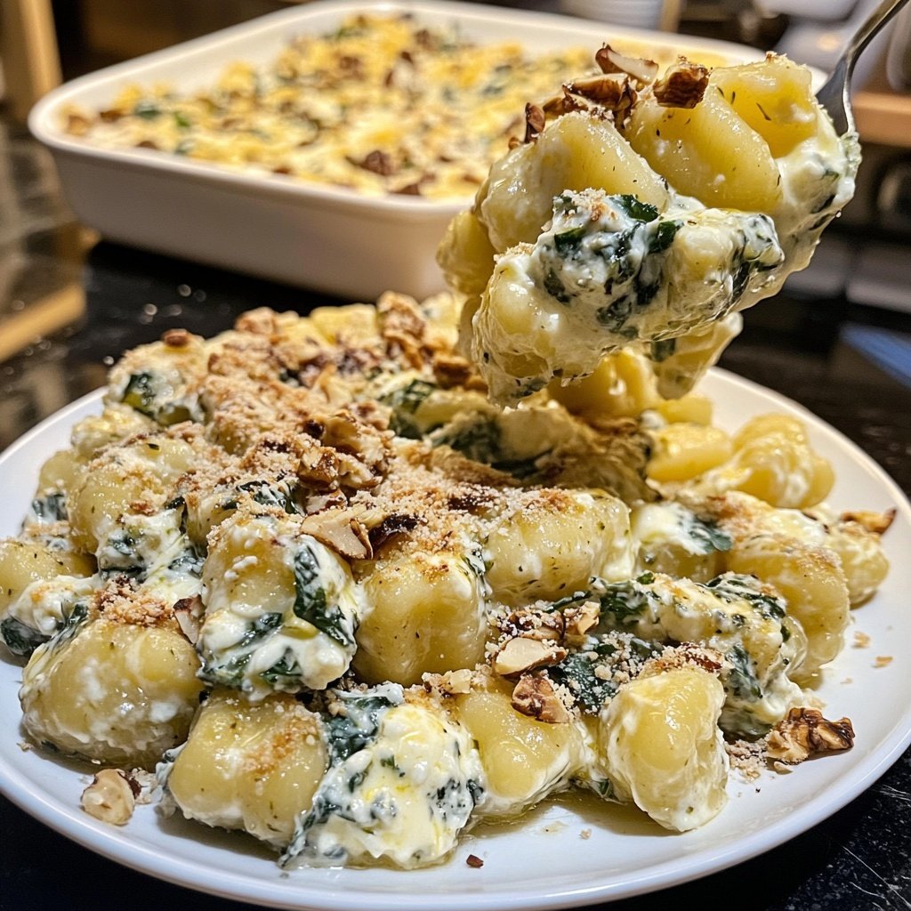 Grünkohl vegetarisch mit Gnocchi, Mascarpone, Gorgonzola und Walnüssen
