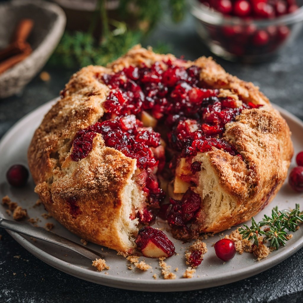 Traditionelle Cranberry-Apfel-Füllung