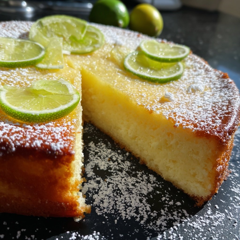 Käsekuchen mit Limette
