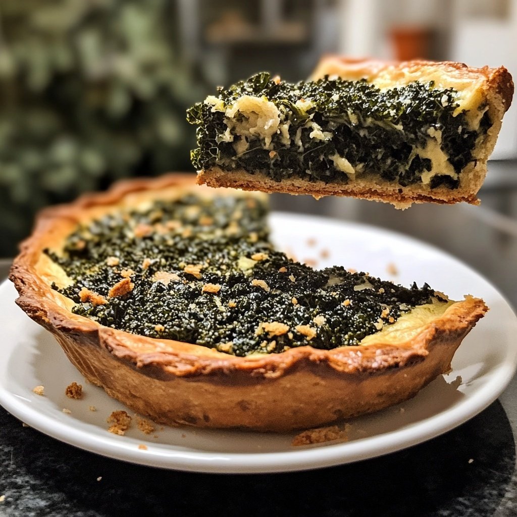 Schwarzkohl-Zitronen-Quiche – einfaches Rezept